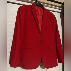 Men suit jacket. Size Large. No Brand. Jacket fits amazing